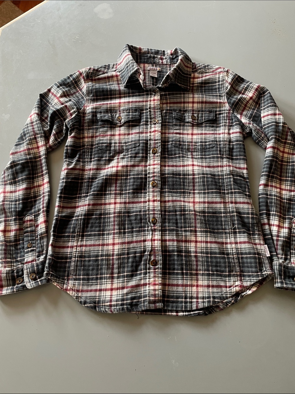 Carhartt Women’s Black, White & Red Plaid Button-Down Shirt